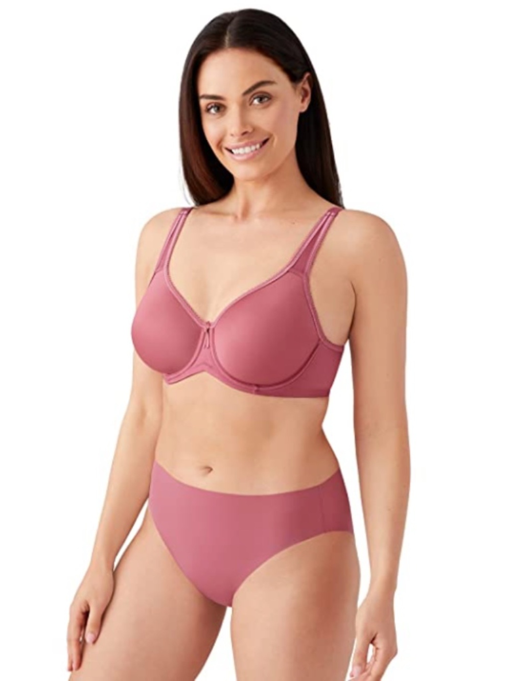 Wacoal Basic Beauty Full-Figure Spacer Underwire T-Shirt Bra Pink Size 32D - Picture 3 of 3